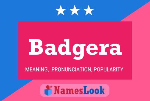 Badgera Name Poster