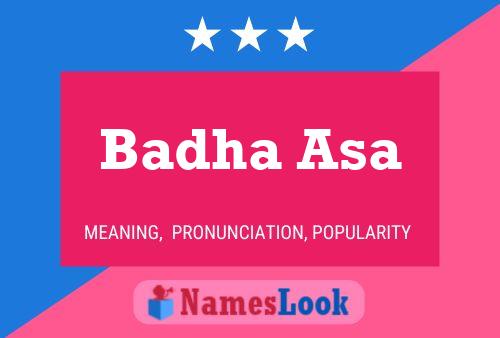 Badha Asa Name Poster