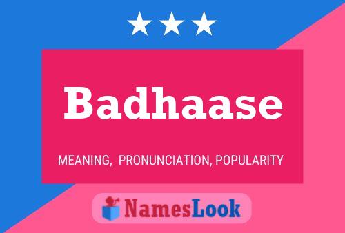 Badhaase Name Poster