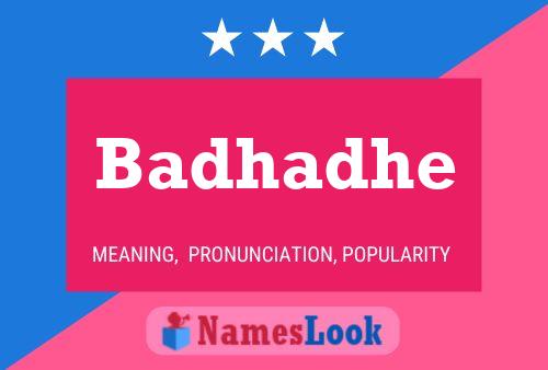 Badhadhe Name Poster