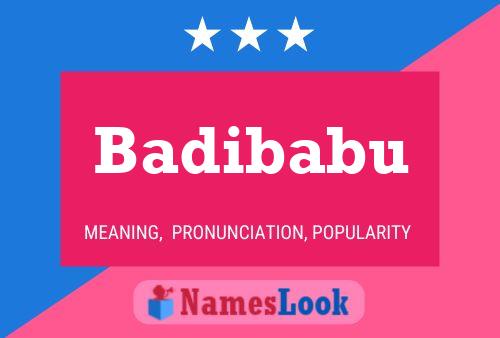 Badibabu Name Poster