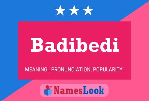 Badibedi Name Poster