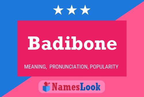 Badibone Name Poster