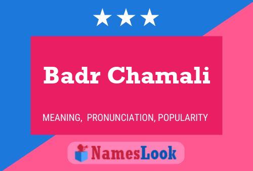 Badr Chamali Name Poster