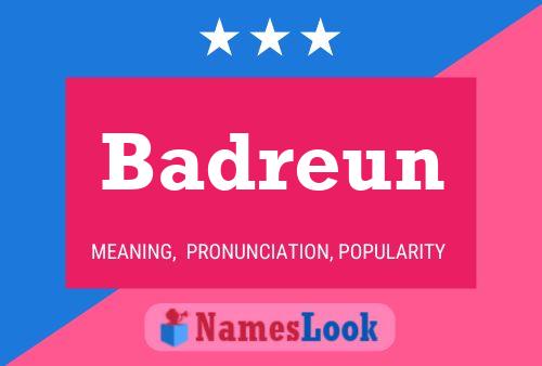 Badreun Name Poster