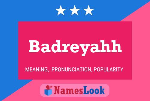 Badreyahh Name Poster