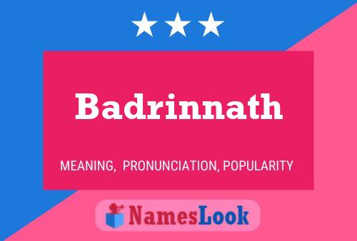 Badrinnath Name Poster