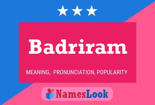 Badriram Name Poster