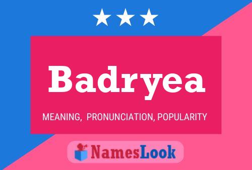 Badryea Name Poster