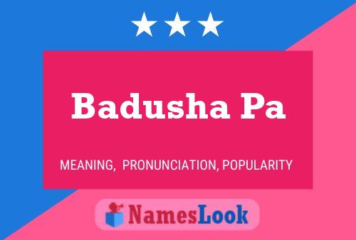 Badusha Pa Name Poster