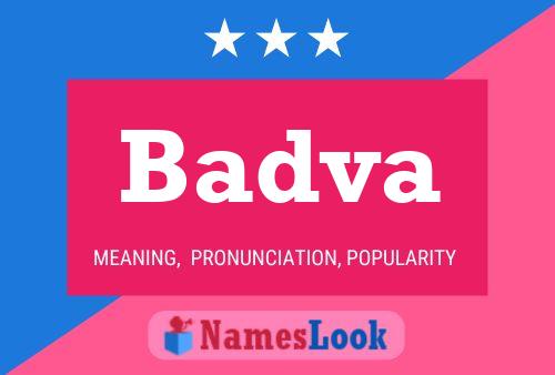 Badva Name Poster