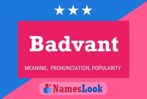 Badvant Name Poster