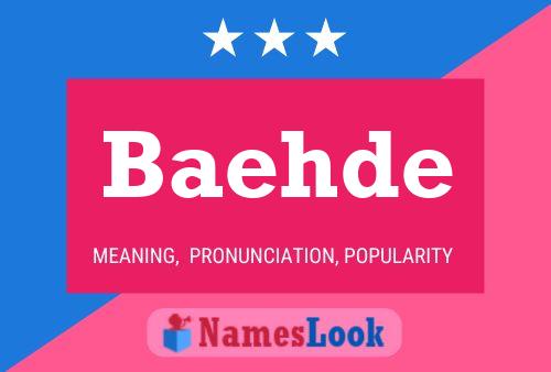 Baehde Name Poster