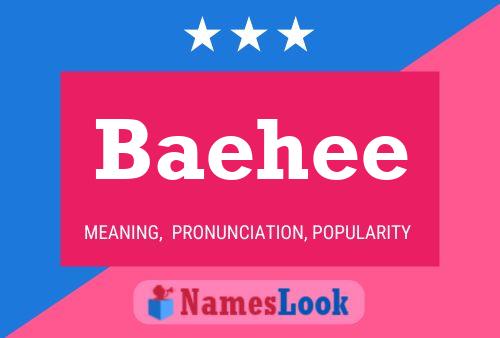 Baehee Name Poster