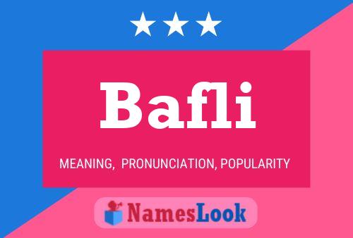 Bafli Name Poster