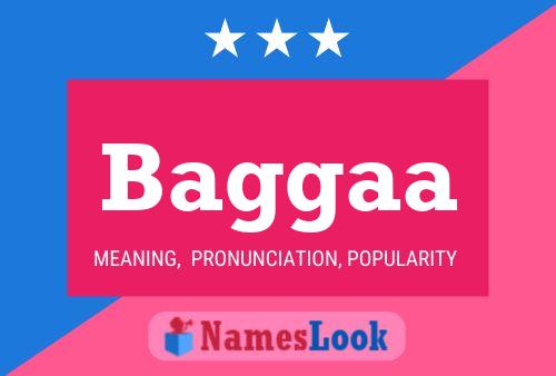 Baggaa Name Poster