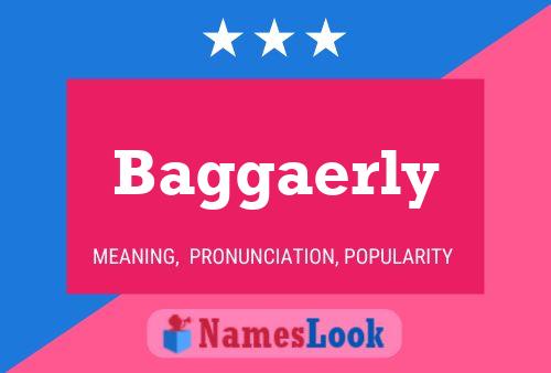 Baggaerly Name Poster