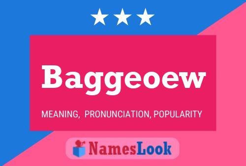 Baggeoew Name Poster