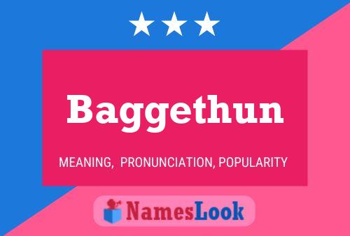 Baggethun Name Poster