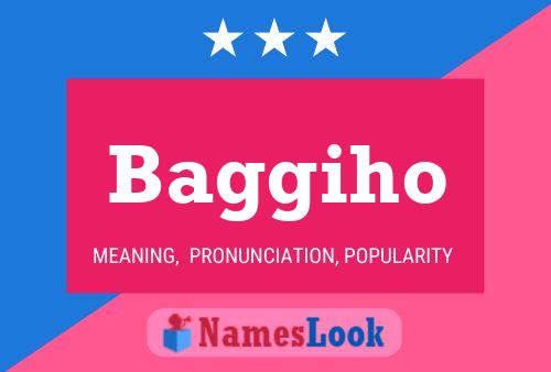 Baggiho Name Poster