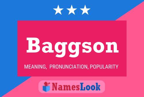 Baggson Name Poster