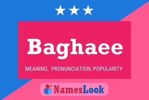 Baghaee Name Poster