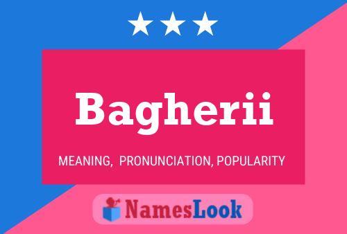 Bagherii Name Poster