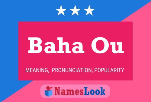 Baha Ou Name Poster