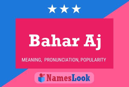 Bahar Aj Name Poster