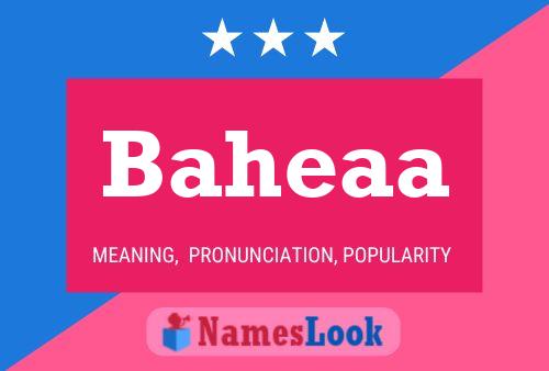 Baheaa Name Poster