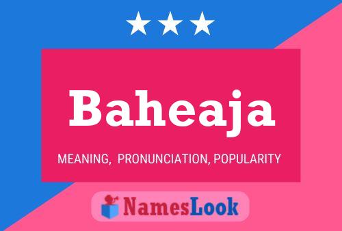 Baheaja Name Poster