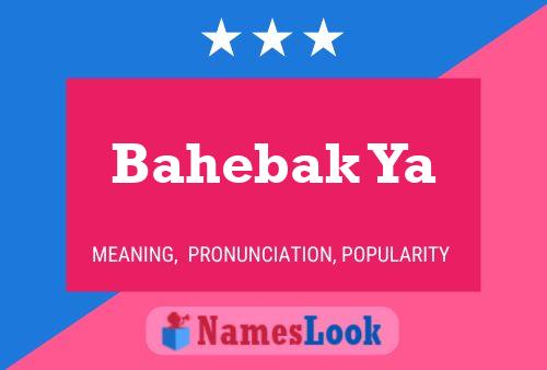 Bahebak Ya Name Poster