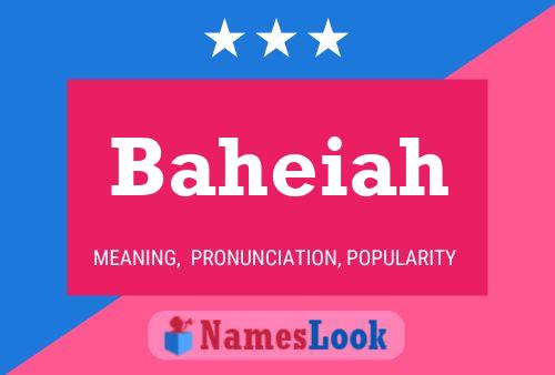 Baheiah Name Poster