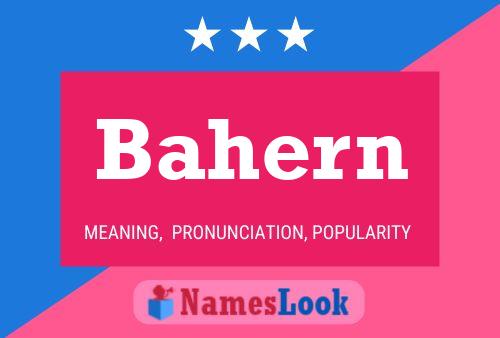 Bahern Name Poster