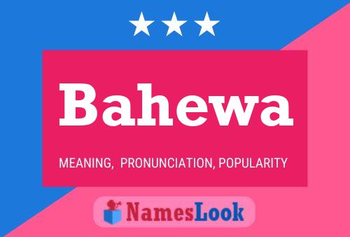 Bahewa Name Poster