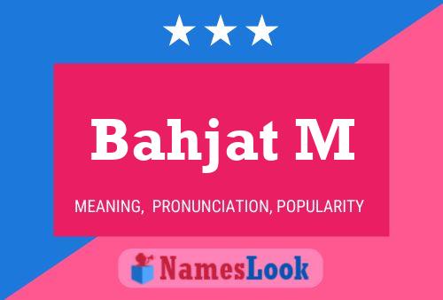 Bahjat M Name Poster