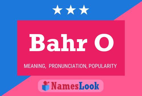 Bahr O Name Poster