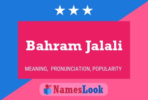 Bahram Jalali Name Poster