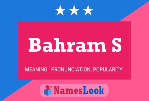 Bahram S Name Poster