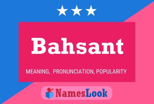 Bahsant Name Poster