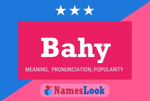 Bahy Name Poster