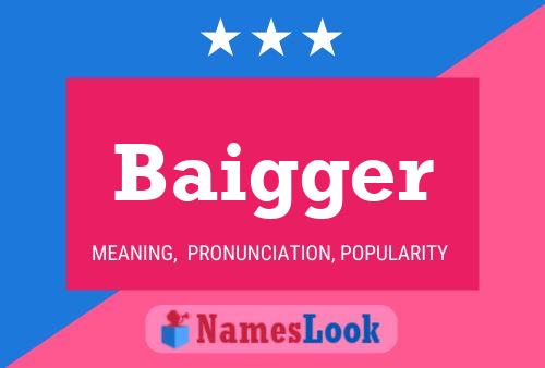 Baigger Name Poster