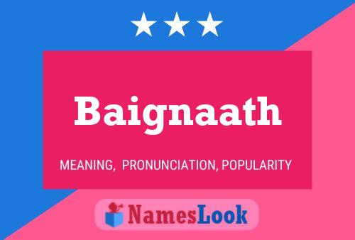 Baignaath Name Poster