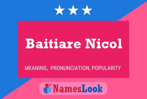 Baitiare Nicol Name Poster