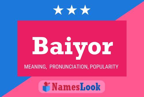 Baiyor Name Poster