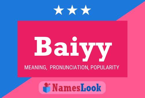 Baiyy Name Poster