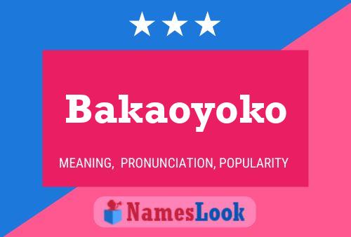 Bakaoyoko Name Poster