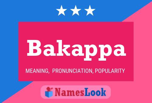 Bakappa Name Poster