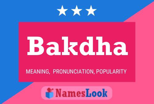 Bakdha Name Poster