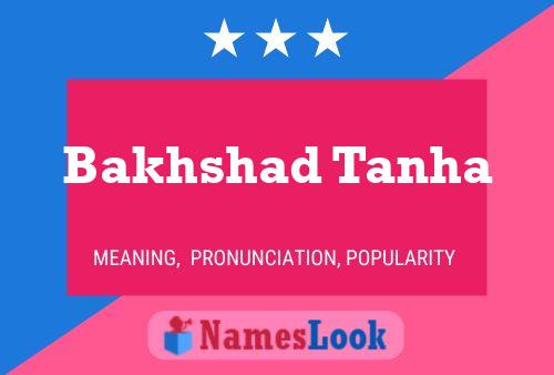 Bakhshad Tanha Name Poster